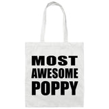Most Awesome Poppy - Tote Bag White