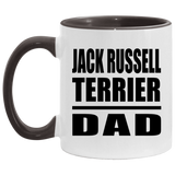 Jack Russell Terrier Dad - 11oz Accent Mug Black