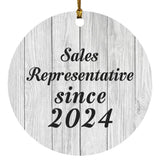 Sales Representative Since 2024 - Circle Ornament F