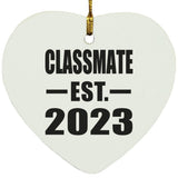 Classmate Established EST. 2023 - Heart Ornament