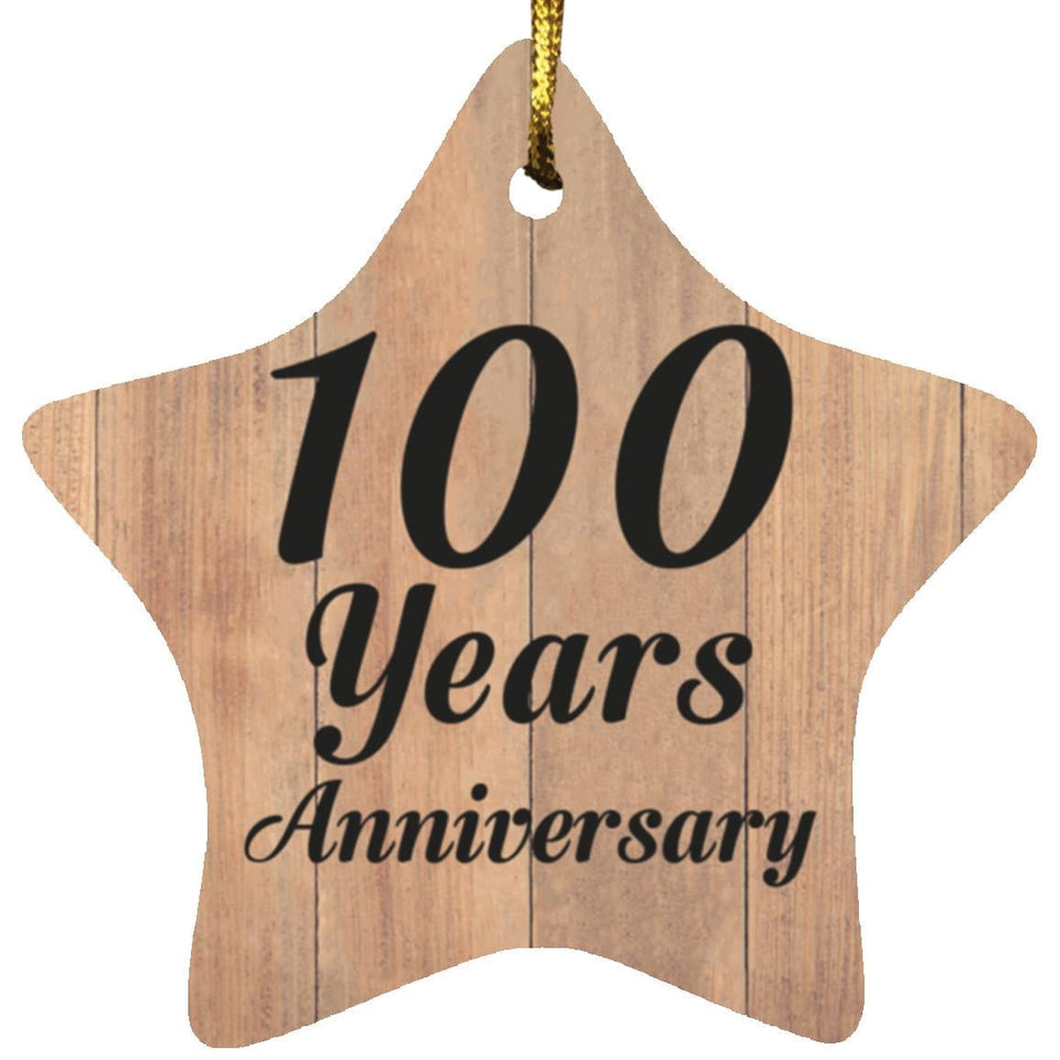 100th Anniversary 100 Years Anniversary - Star Ornament C