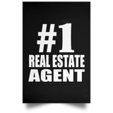 Number One #1 Real Estate Agent - Poster Portrait