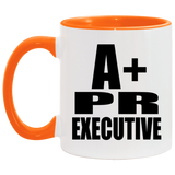 A+ Pr Executive - 11oz Accent Mug Orange