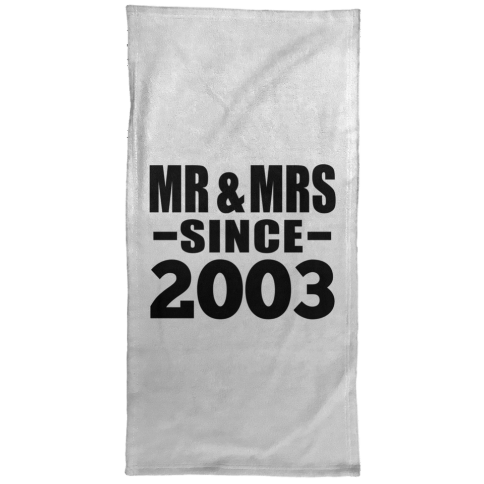21st Anniversary Mr & Mrs Since 2003 - Hand Towel