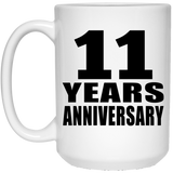 11th Anniversary 11 Years - 15 Oz Coffee Mug