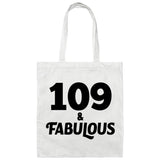 109th Birthday 109 & Fabulous - Tote Bag White