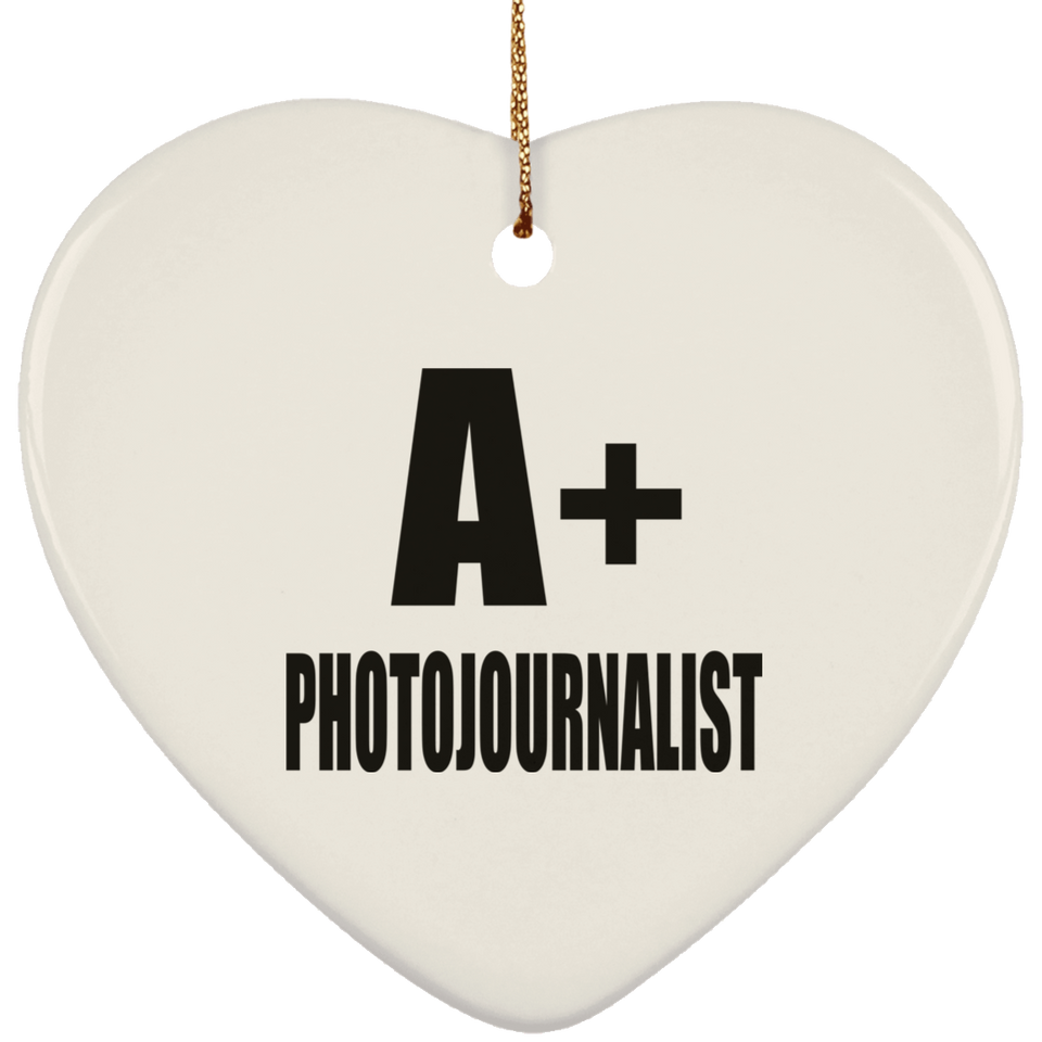A+ Photojournalist - Heart Ornament