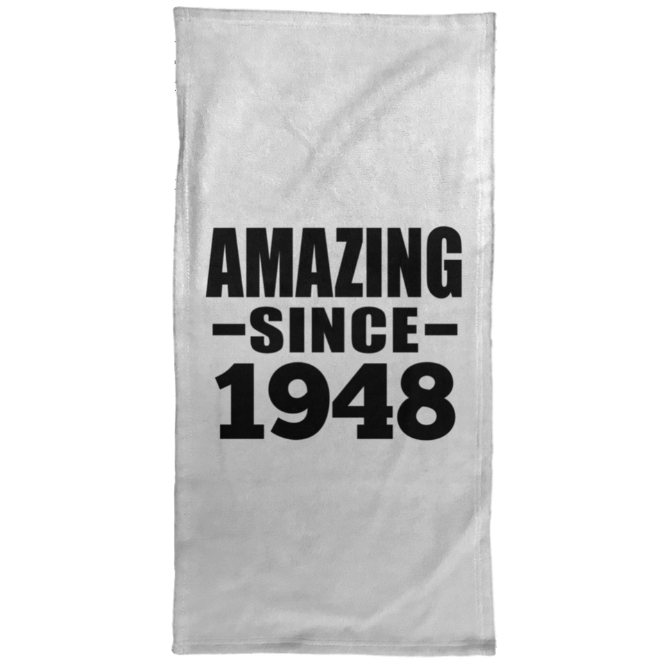 76th Birthday Amazing Since 1948 - Hand Towel