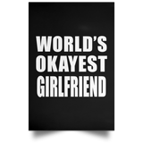 World's Okayest Girlfriend - Poster Portrait