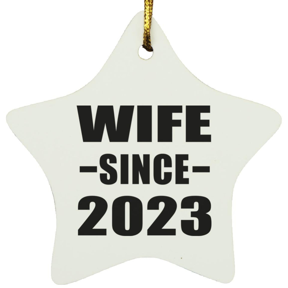 Wife Since 2023 - Star Ornament
