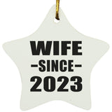 Wife Since 2023 - Star Ornament