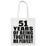 51st Anniversary 51 Years Of Being Mr Perfect - Tote Bag White