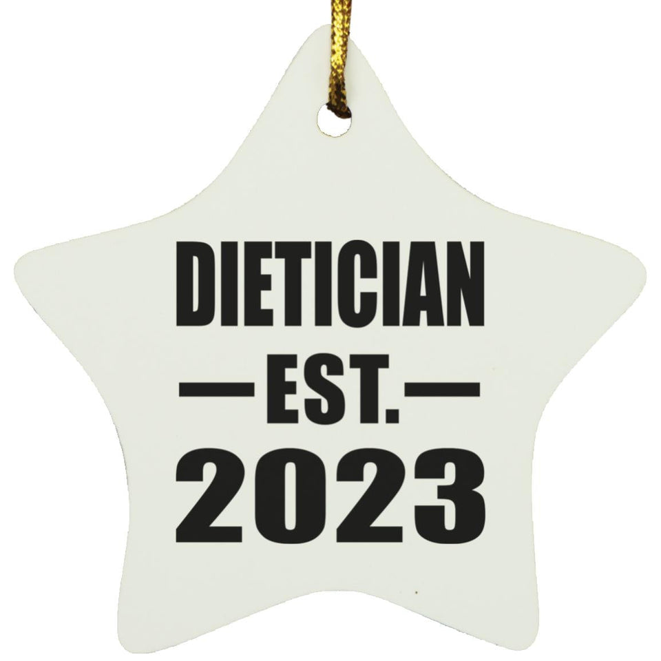 Dietician Established EST. 2023 - Star Ornament