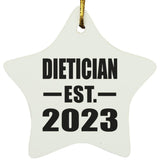 Dietician Established EST. 2023 - Star Ornament