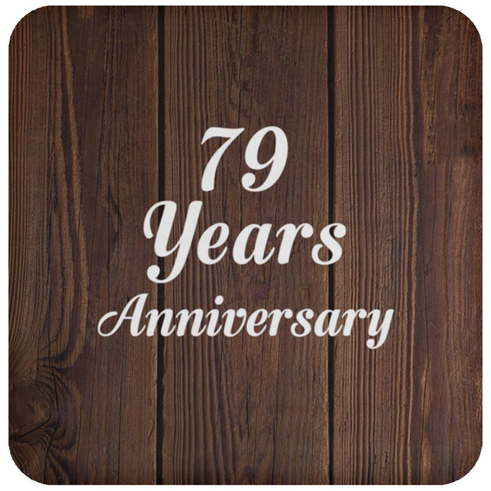 79th Anniversary 79 Years Anniversary - Drink Coaster D