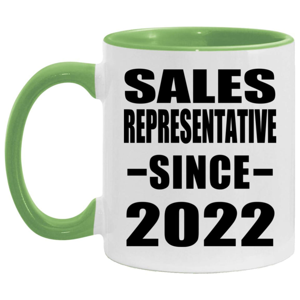 Sales Representative Since 2022 - 11oz Accent Mug Green