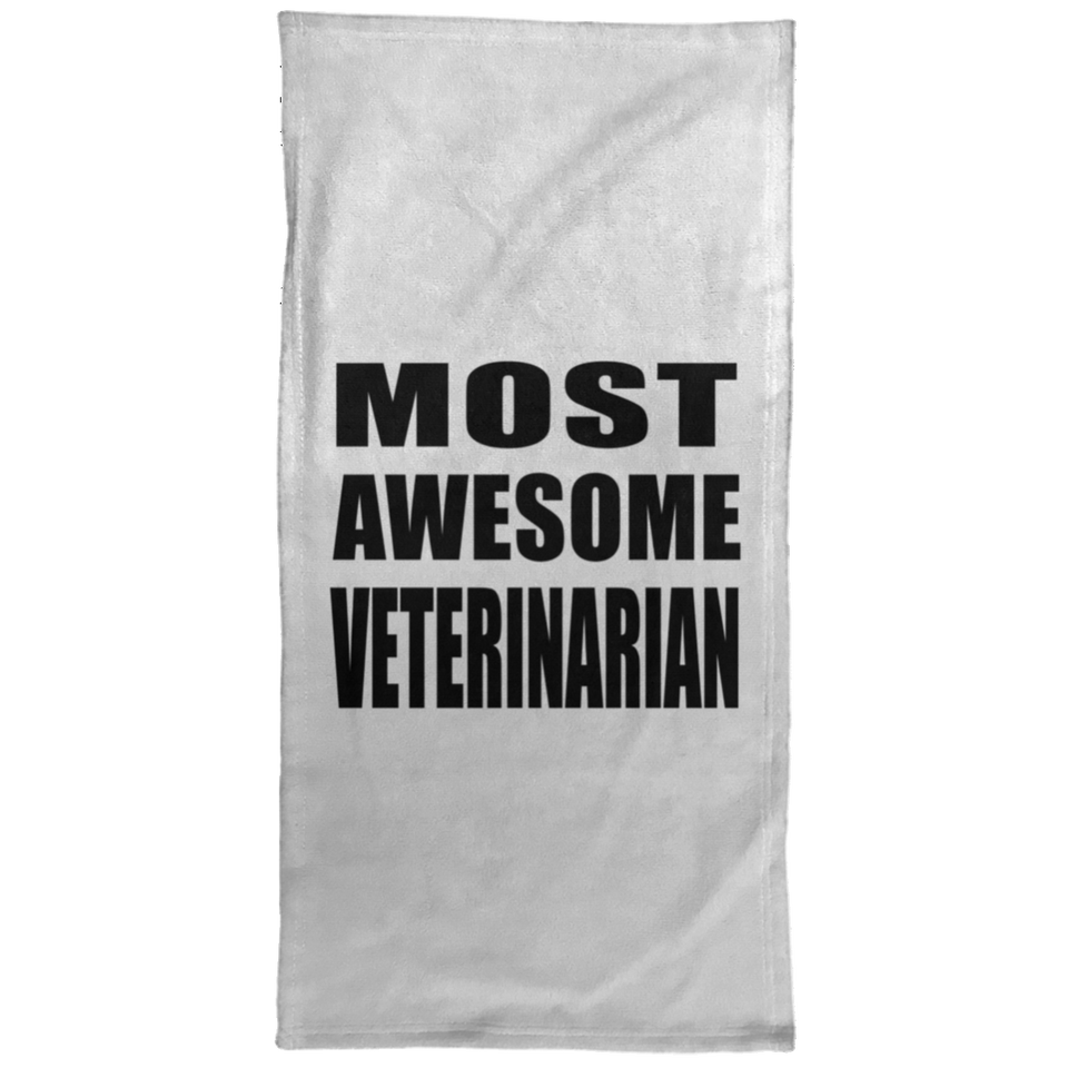 Most Awesome Veterinarian - Hand Towel