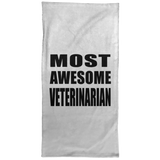 Most Awesome Veterinarian - Hand Towel