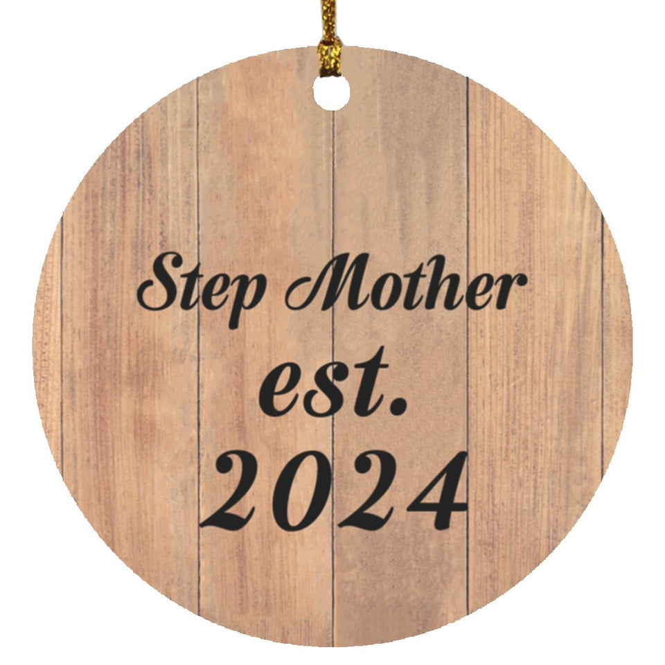 Step Mother Established EST. 2024 - Circle Ornament C