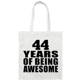 44th Birthday 44 Years Of Being Awesome - Tote Bag White