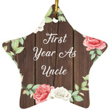 First Year As Uncle - Star Ornament A