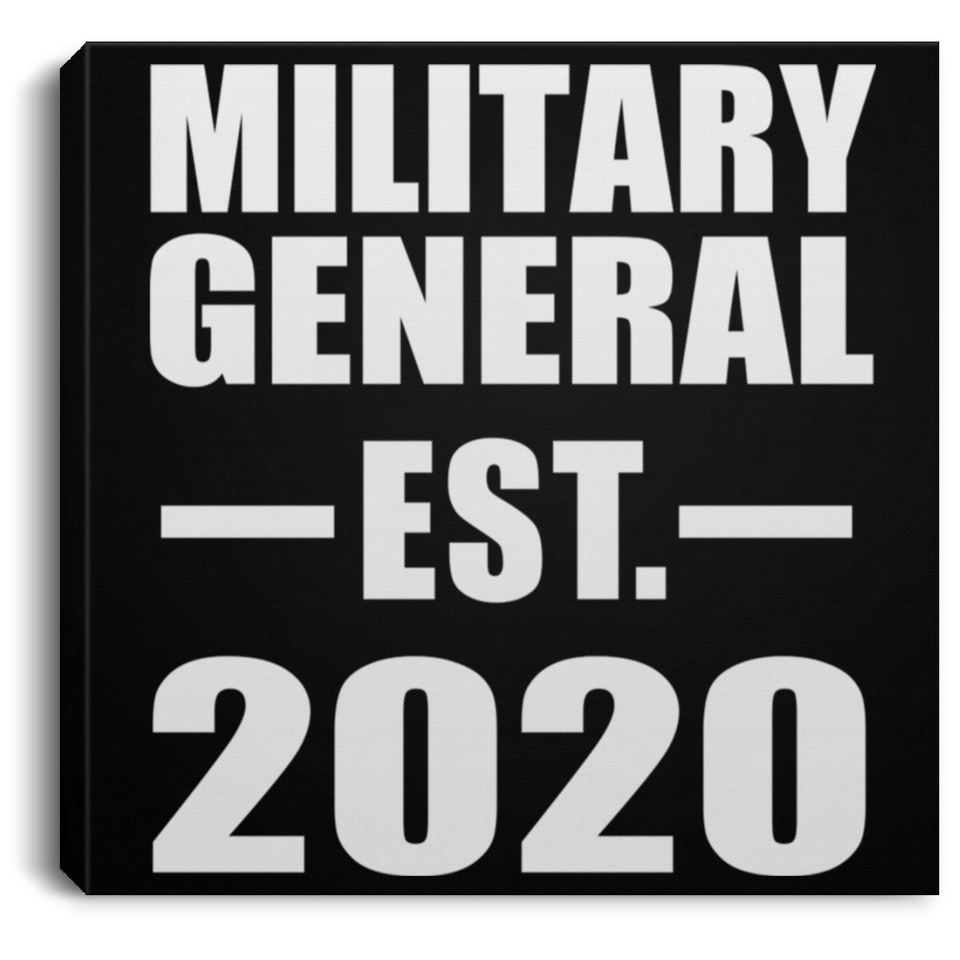 Military General Established EST. 2020 - Canvas Square