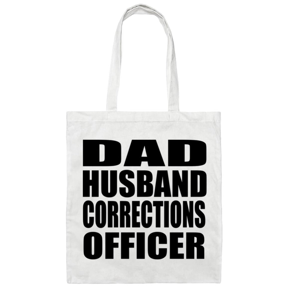 Dad Husband Corrections Officer - Tote Bag White