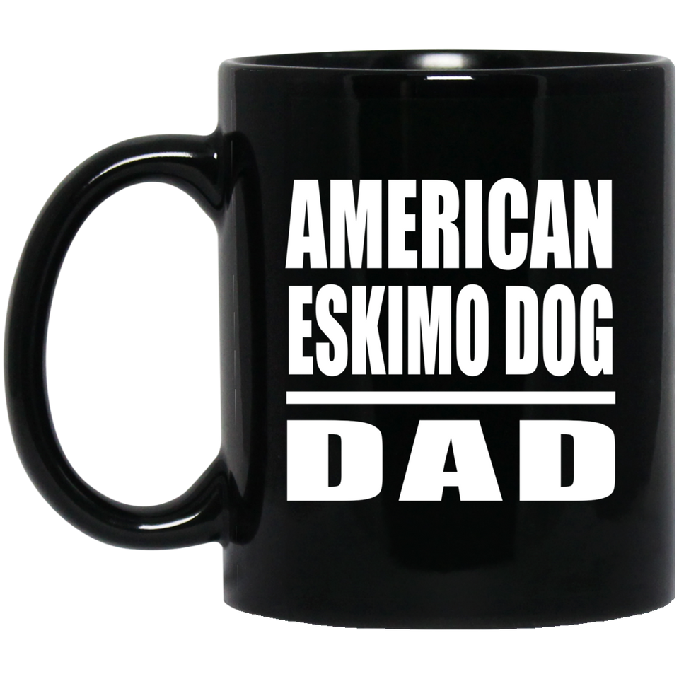 American Eskimo Dog Dad - 11oz Coffee Mug Black