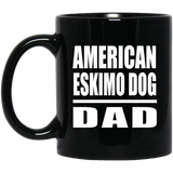 American Eskimo Dog Dad - 11oz Coffee Mug Black