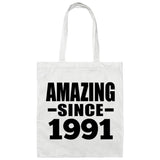 33rd Birthday Amazing Since 1991 - Tote Bag White
