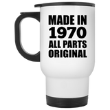 54th Birthday Made in 1970 All Parts Original - White Travel Mug