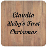 Claudia Baby's First Christmas - Drink Coaster C