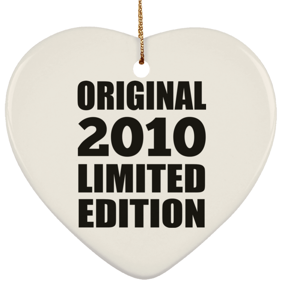 14th Birthday Original 2010 Limited Edition - Heart Ornament
