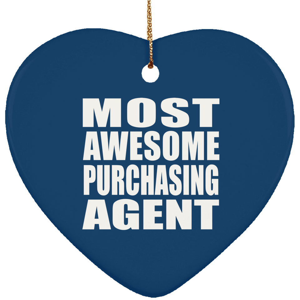 Most Awesome Purchasing Agent - Heart Ornament