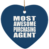 Most Awesome Purchasing Agent - Heart Ornament