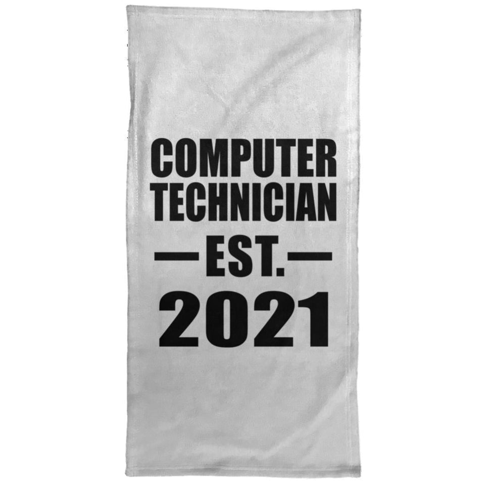 Computer Technician Established EST. 2021 - Hand Towel