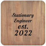 Stationary Engineer Established Est. 2022 - Drink Coaster C