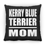 Kerry Blue Terrier Mom - Throw Pillow Black