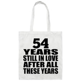 54th Anniversary 54 Years Still In Love After Years - Tote Bag White