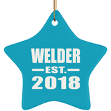 Welder Established EST. 2018 - Star Ornament
