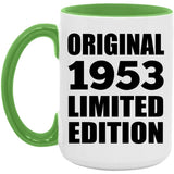 71st Birthday Original 1953 Limited Edition - 15oz Accent Mug Green