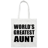 World's Greatest Aunt - Tote Bag White