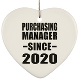 Purchasing Manager Since 2020 - Heart Ornament