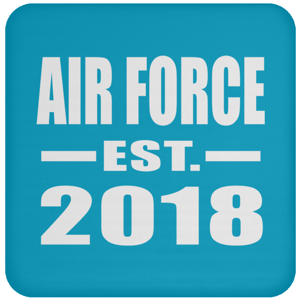 Air Force Established EST. 2018 - Drink Coaster
