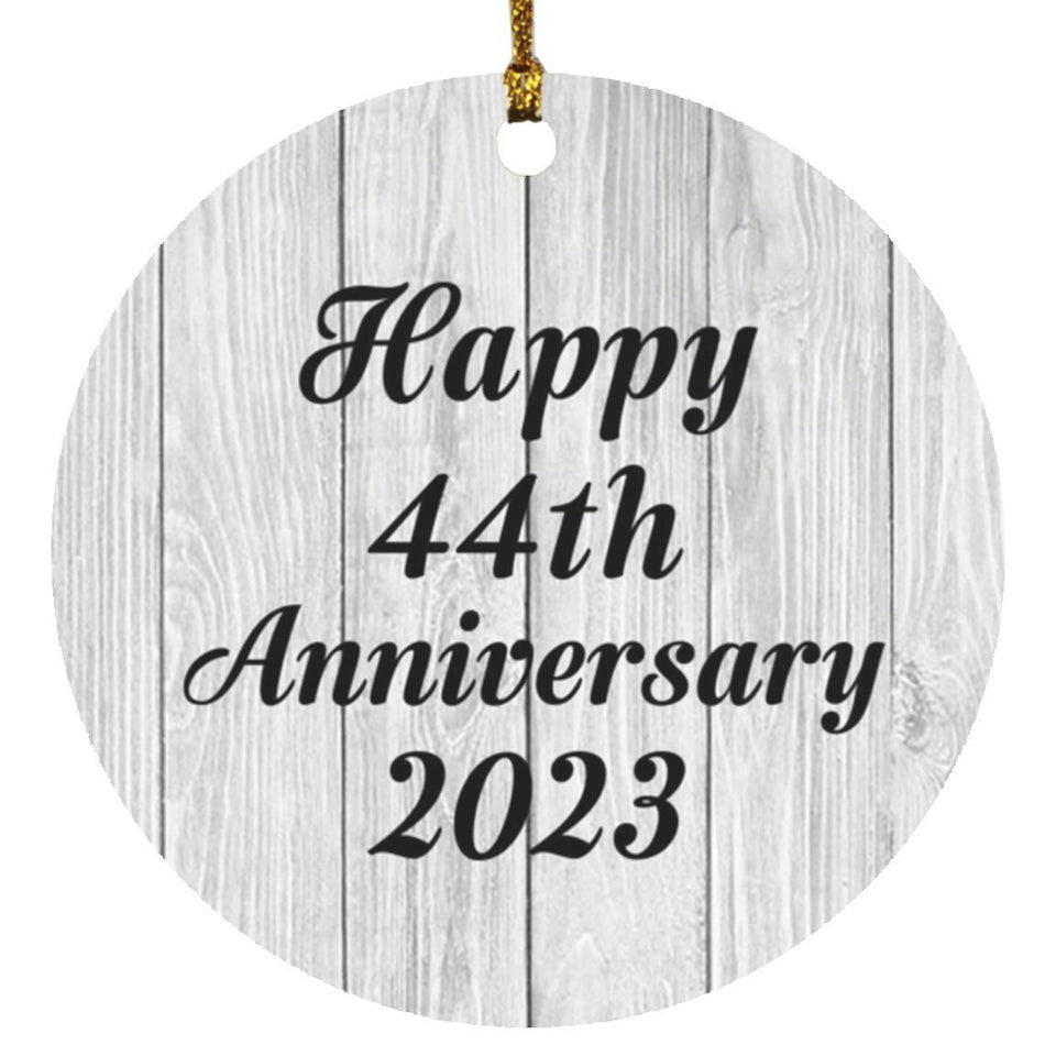 Happy 44th Anniversary 2023 - Circle Ornament F
