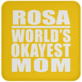 Rosa World's Okayest Mom - Drink Coaster