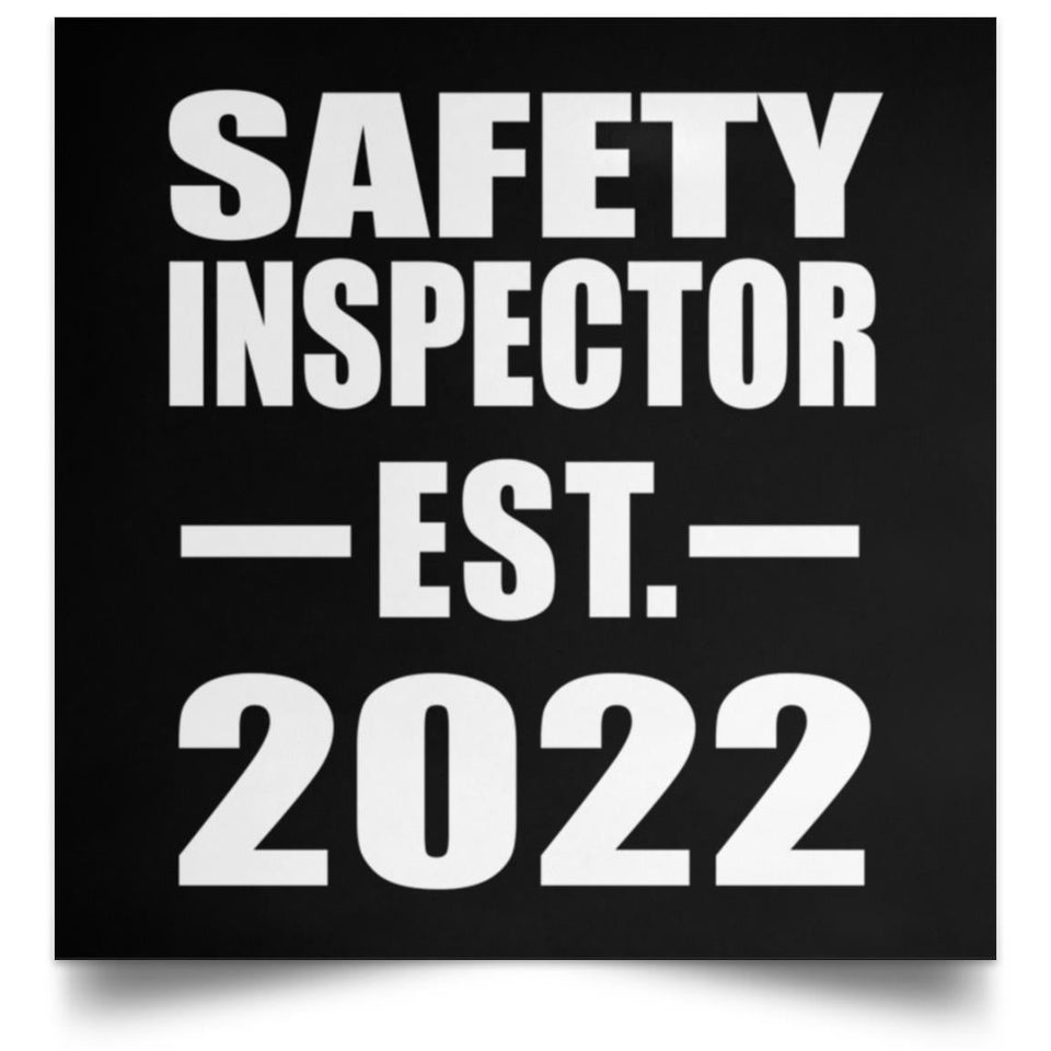 Safety Inspector Established EST. 2022 - Poster Square