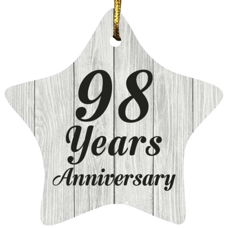 98th Anniversary 98 Years Anniversary - Star Ornament F