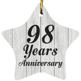 98th Anniversary 98 Years Anniversary - Star Ornament F