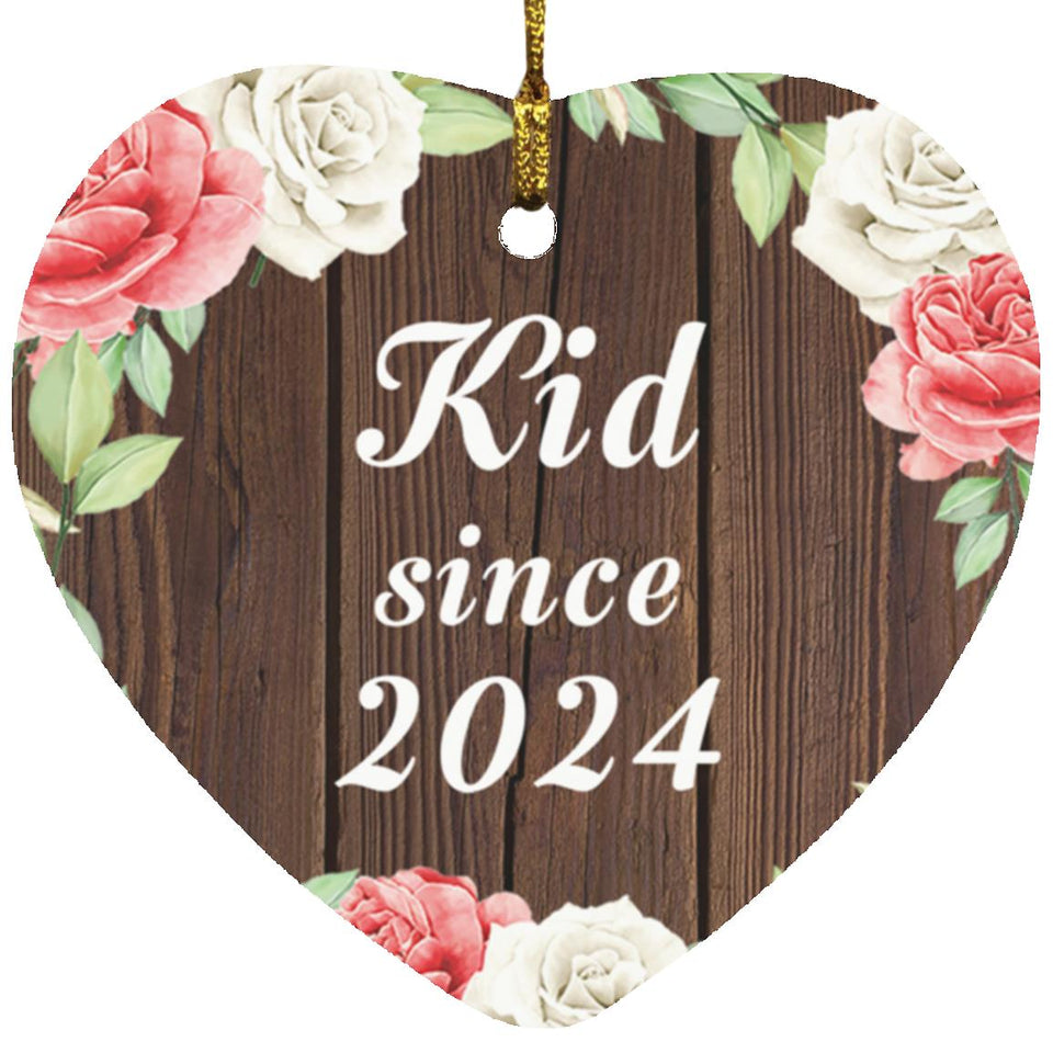 Kid Since 2024 - Heart Ornament A